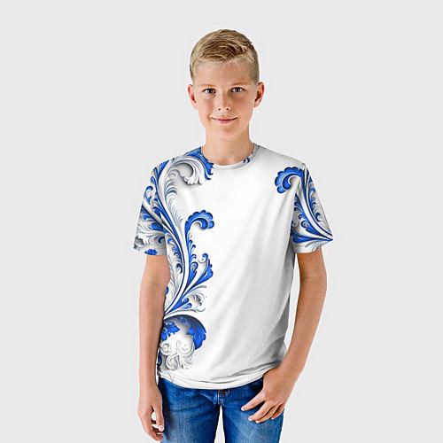 Детская футболка Русские узоры / 3D-принт – фото 3