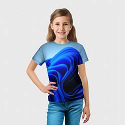 Футболка детская Win 11 заставка, цвет: 3D-принт — фото 2