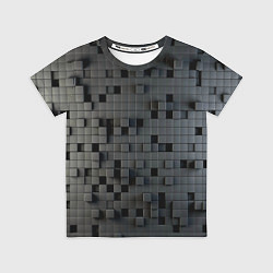 Футболка детская Digital pixel black, цвет: 3D-принт