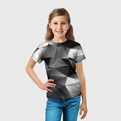 Футболка детская Geometry grey ship, цвет: 3D-принт — фото 2