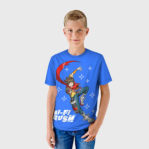 Детская футболка Меломан Чай - Hi fi rush / 3D-принт – фото 3