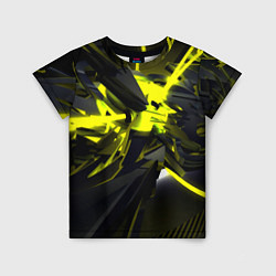 Футболка детская Yellow gold abstraction, цвет: 3D-принт