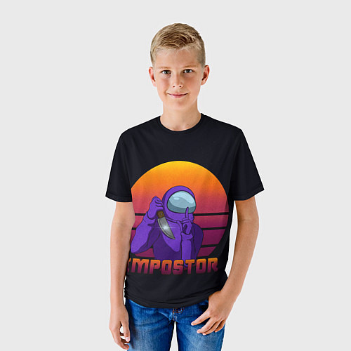 Детская футболка Impostor / 3D-принт – фото 3