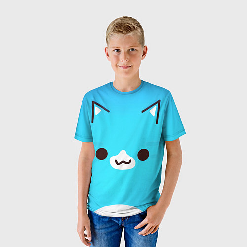 Детская футболка Geometry Dash Cat / 3D-принт – фото 3