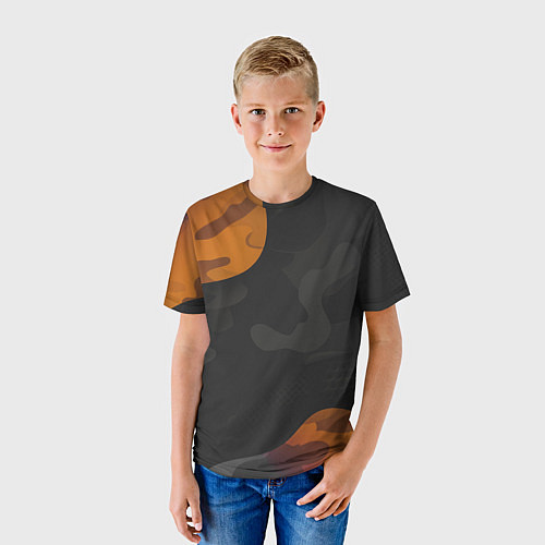 Детская футболка Необычный камуфляж / 3D-принт – фото 3