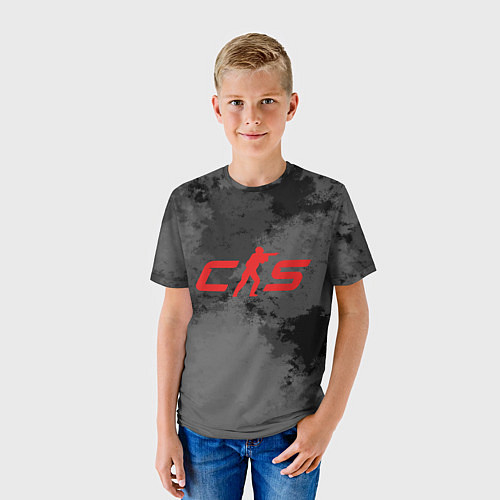 Детская футболка Counter Strike 2 - В смоке / 3D-принт – фото 3