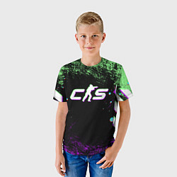Футболка детская Counter Strike 2 - Neon, цвет: 3D-принт — фото 2
