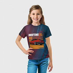 Футболка детская Дрифтинг авто, цвет: 3D-принт — фото 2