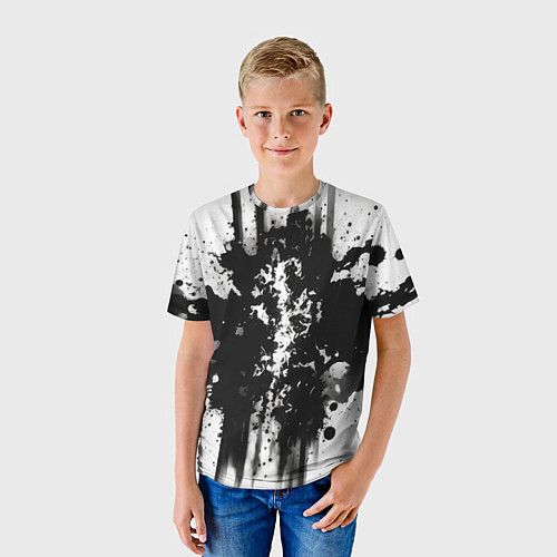 Детская футболка Пятна в стиле Роршах / 3D-принт – фото 3