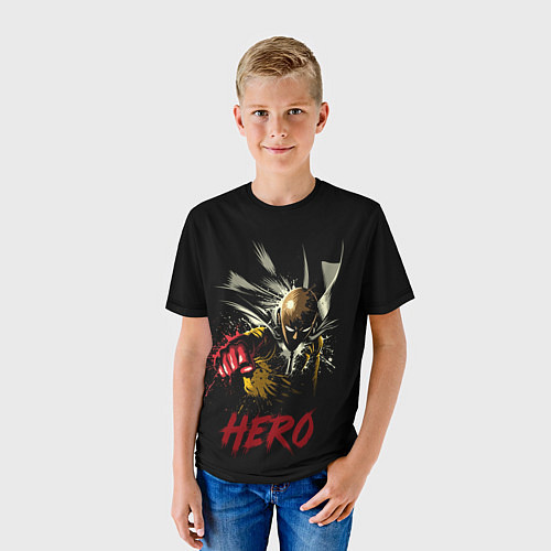 Детская футболка Герой - Ванпанчмен / 3D-принт – фото 3