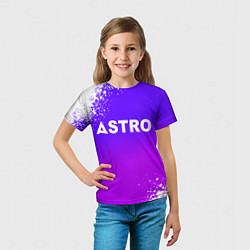 Футболка детская Астро логотип, цвет: 3D-принт — фото 2