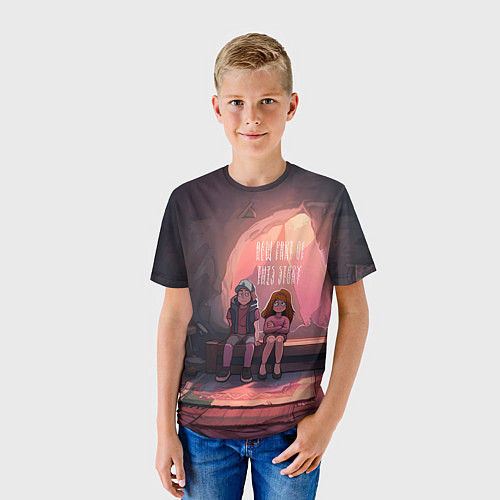 Детская футболка Диппер и Мейбл - New part of this story / 3D-принт – фото 3