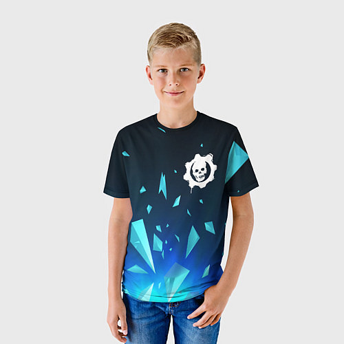 Детская футболка Gears of War взрыв частиц / 3D-принт – фото 3