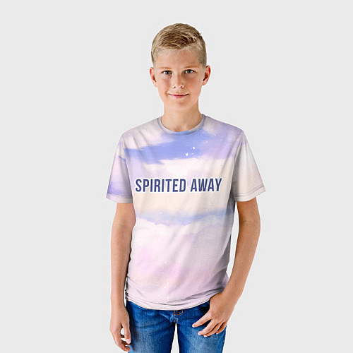Детская футболка Spirited Away sky clouds / 3D-принт – фото 3