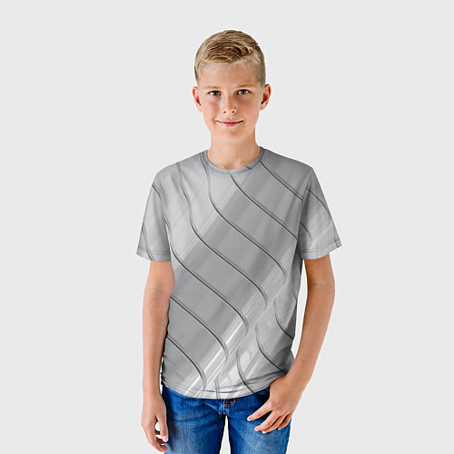 Детская футболка Металлическое покрытие / 3D-принт – фото 3