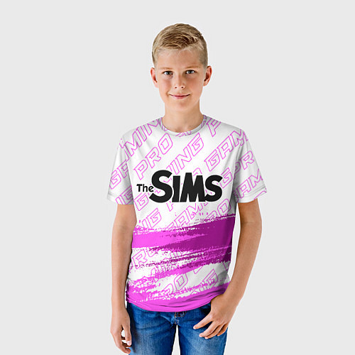 Детская футболка The Sims pro gaming: символ сверху / 3D-принт – фото 3