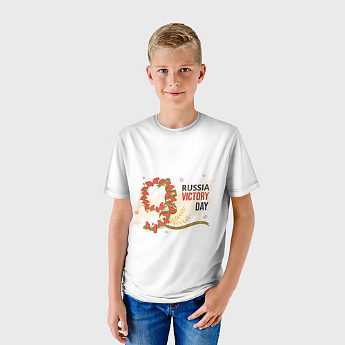 Детская футболка 9 мая - russia victory day / 3D-принт – фото 3