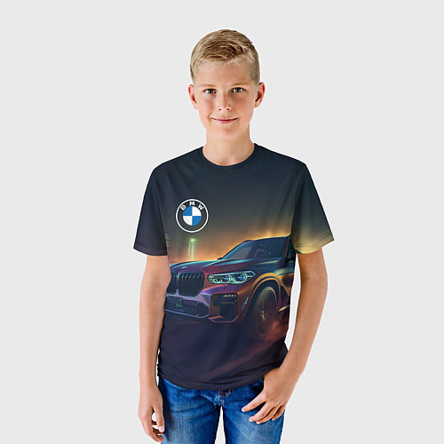 Детская футболка BMW midjourney / 3D-принт – фото 3