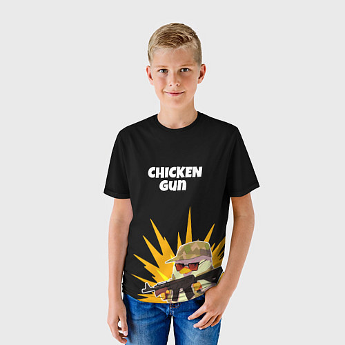 Детская футболка Цыплячий спецназ / 3D-принт – фото 3