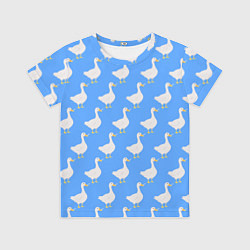 Футболка детская Домашний гусь вооружен ножом, цвет: 3D-принт