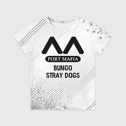 Футболка детская Bungo Stray Dogs glitch на светлом фоне, цвет: 3D-принт