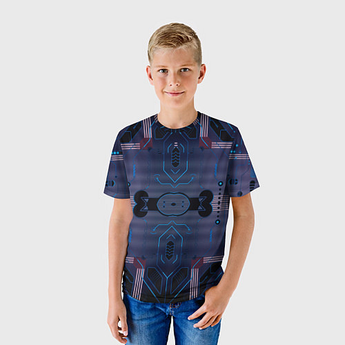 Детская футболка Электросхема / 3D-принт – фото 3