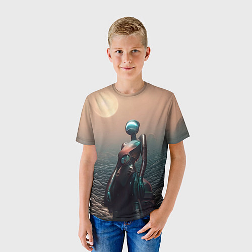 Детская футболка Незнакомка / 3D-принт – фото 3