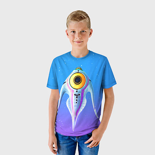 Детская футболка Subnautica инопланетная рыба / 3D-принт – фото 3