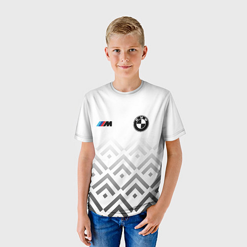 Детская футболка BMW m power - белый / 3D-принт – фото 3