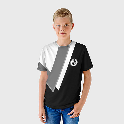 Детская футболка Бмв - классический черный / 3D-принт – фото 3