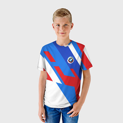 Детская футболка Bmw - perfomance colors / 3D-принт – фото 3