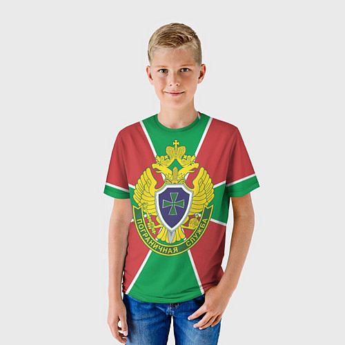 Детская футболка Пограничная служба - герб ПВ / 3D-принт – фото 3