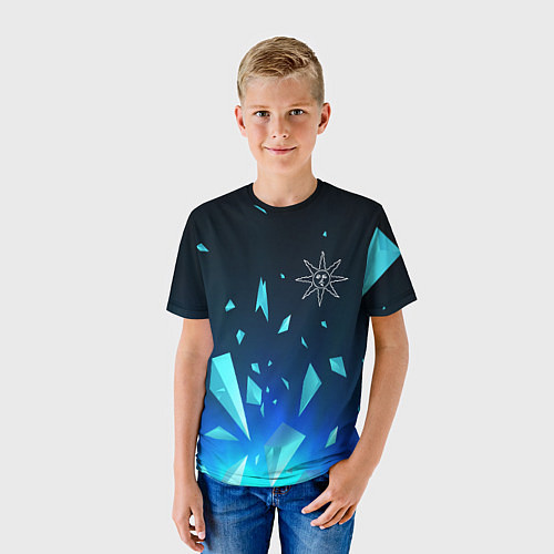 Детская футболка Dark Souls взрыв частиц / 3D-принт – фото 3
