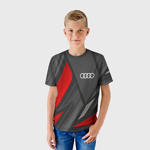 Детская футболка Audi sports racing / 3D-принт – фото 3