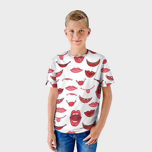 Детская футболка Сладкие губы / 3D-принт – фото 3