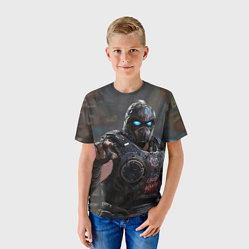 Детская футболка Gears of war Клейтон Кармайн / 3D-принт – фото 3