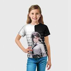 Футболка детская Кобэни из аниме человек-бензопила, цвет: 3D-принт — фото 2
