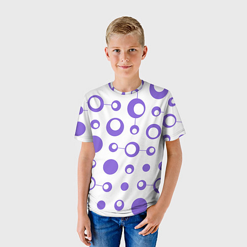 Детская футболка Узор из кругов / 3D-принт – фото 3