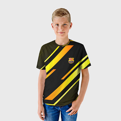 Детская футболка ФК Барселона эмблема / 3D-принт – фото 3