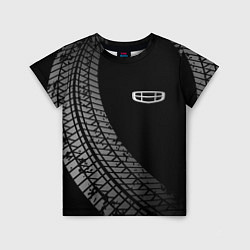 Футболка детская Geely tire tracks, цвет: 3D-принт