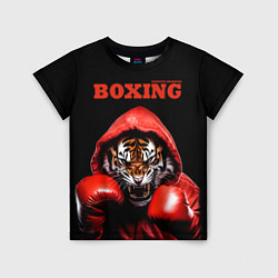 Футболка детская Boxing tiger, цвет: 3D-принт