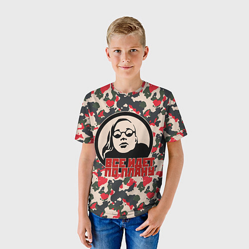 Детская футболка Егор Летов - всё идёт по плану / 3D-принт – фото 3
