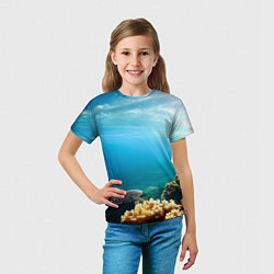 Футболка детская Морское дно, цвет: 3D-принт — фото 2