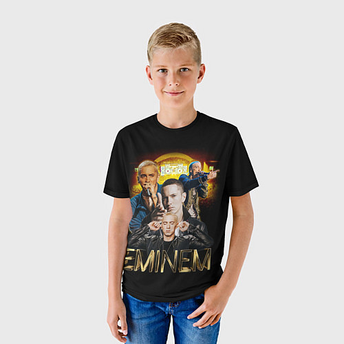 Детская футболка Eminem, Marshall Mathers / 3D-принт – фото 3