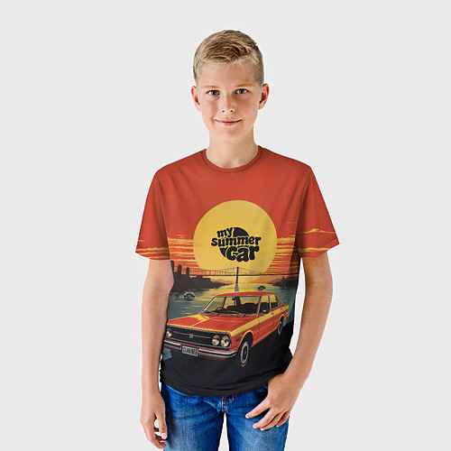 Детская футболка My summer car Toyota Carina 1600 ST / 3D-принт – фото 3