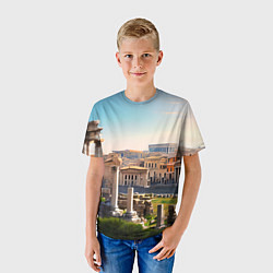 Футболка детская Руины Рима, цвет: 3D-принт — фото 2