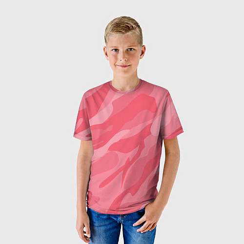 Детская футболка Pink military / 3D-принт – фото 3