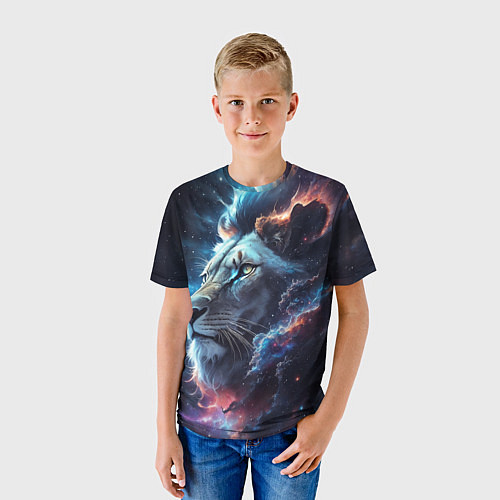 Детская футболка Galactic lion / 3D-принт – фото 3