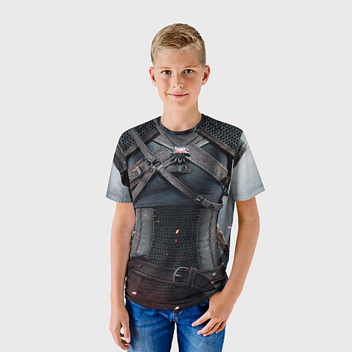 Детская футболка Броня Геральта / 3D-принт – фото 3