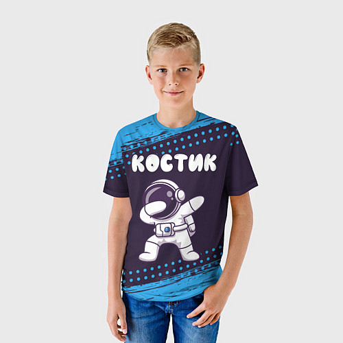 Детская футболка Костик космонавт даб / 3D-принт – фото 3